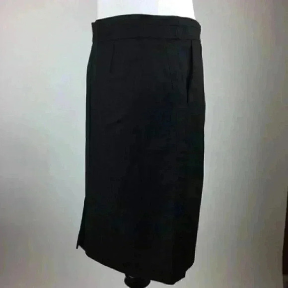 Land N Sea Skirt Size 4 Black Pencil with Pockets - Picture 5 of 11